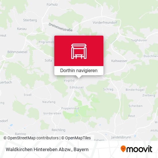 Waldkirchen Hintereben Abzw. Karte