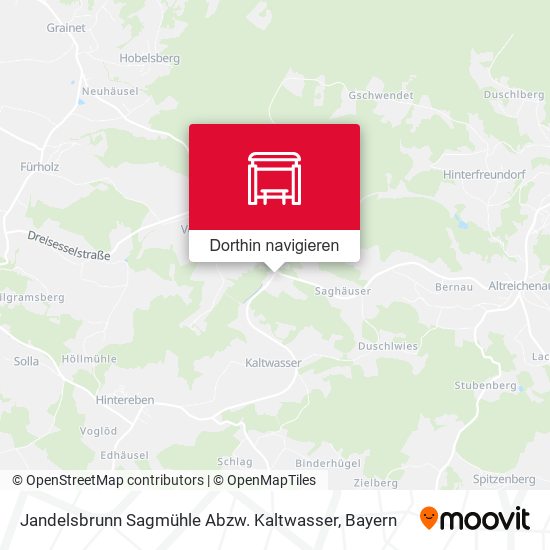 Jandelsbrunn Sagmühle Abzw. Kaltwasser Karte