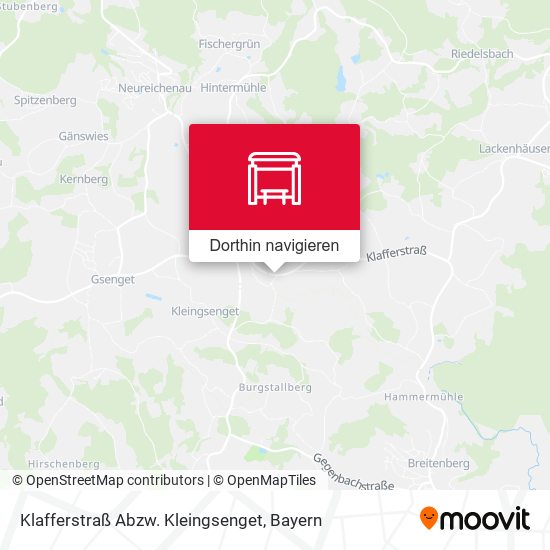 Klafferstraß Abzw. Kleingsenget Karte