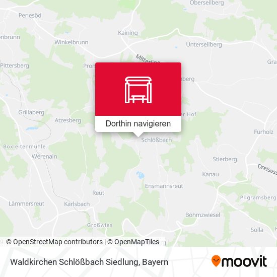 Waldkirchen Schlößbach Siedlung Karte