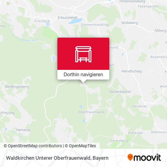 Waldkirchen Unterer Oberfrauenwald Karte