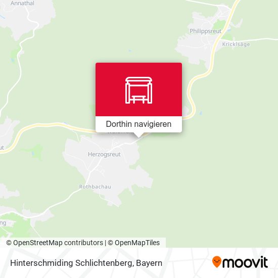 Hinterschmiding Schlichtenberg Karte