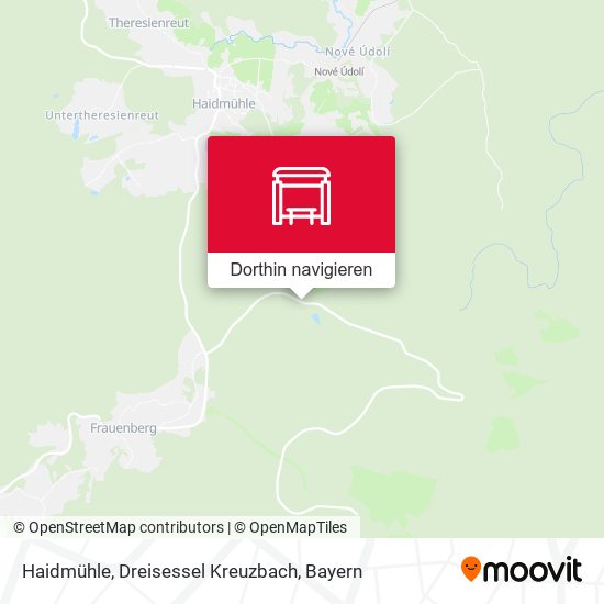 Haidmühle, Dreisessel Kreuzbach Karte