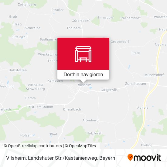 Vilsheim, Landshuter Str. / Kastanienweg Karte
