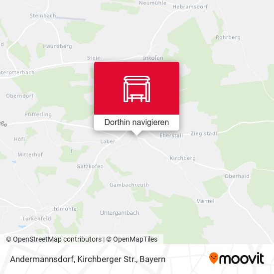 Andermannsdorf, Kirchberger Str. Karte