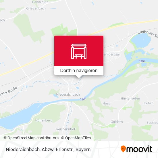 Niederaichbach, Abzw. Erlenstr. Karte