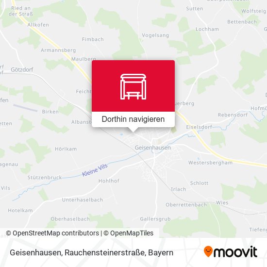 Geisenhausen, Rauchensteinerstraße Karte