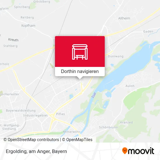 Ergolding, am Anger Karte