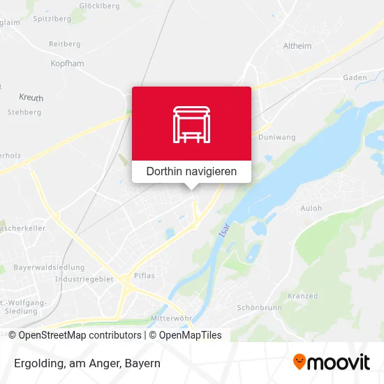 Ergolding, am Anger Karte