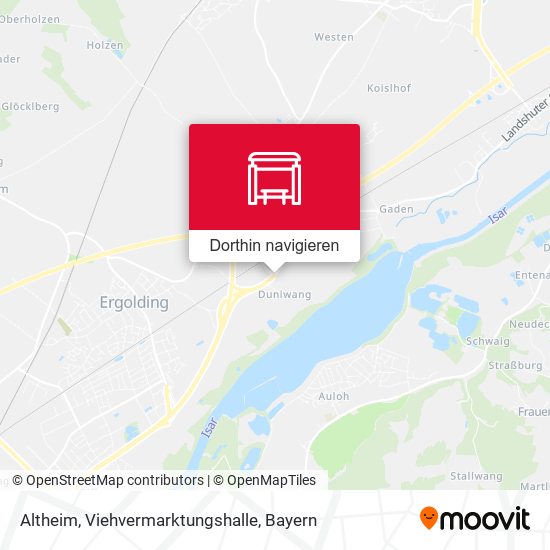Altheim, Viehvermarktungshalle Karte