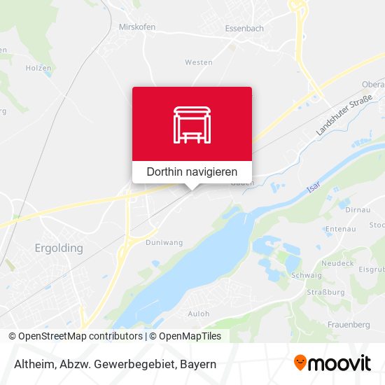 Altheim, Abzw. Gewerbegebiet Karte
