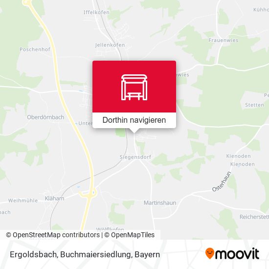 Ergoldsbach, Buchmaiersiedlung Karte