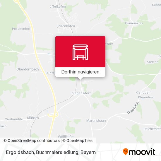 Ergoldsbach, Buchmaiersiedlung Karte