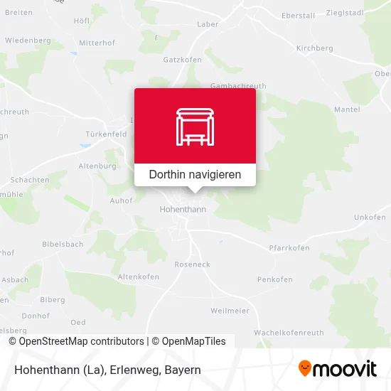 Hohenthann (La), Erlenweg Karte