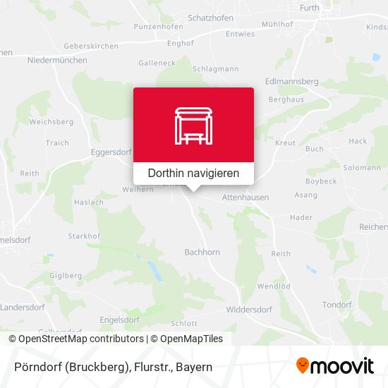 Pörndorf (Bruckberg), Flurstr. Karte