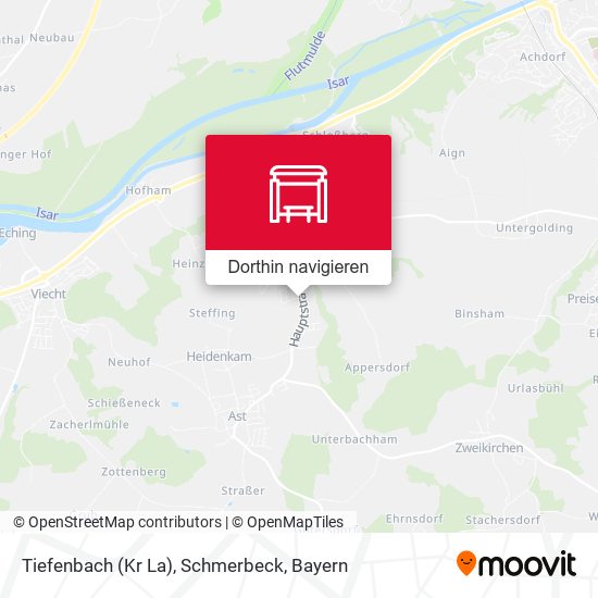 Tiefenbach (Kr La), Schmerbeck Karte