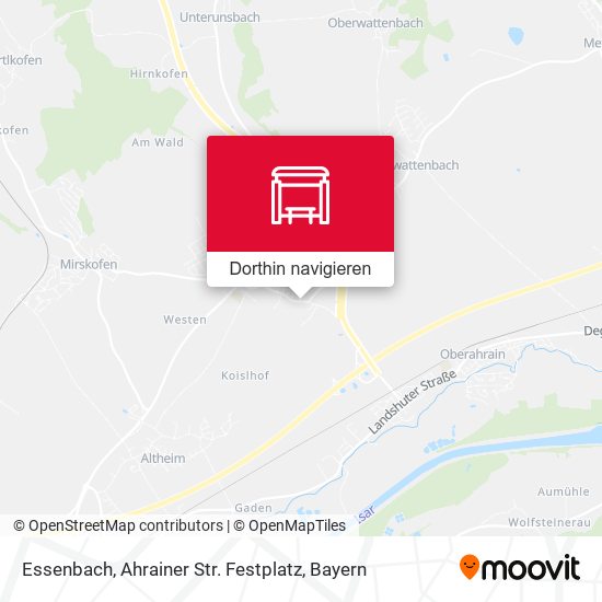 Essenbach, Ahrainer Str. Festplatz Karte
