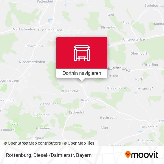 Rottenburg, Diesel-/Daimlerstr Karte
