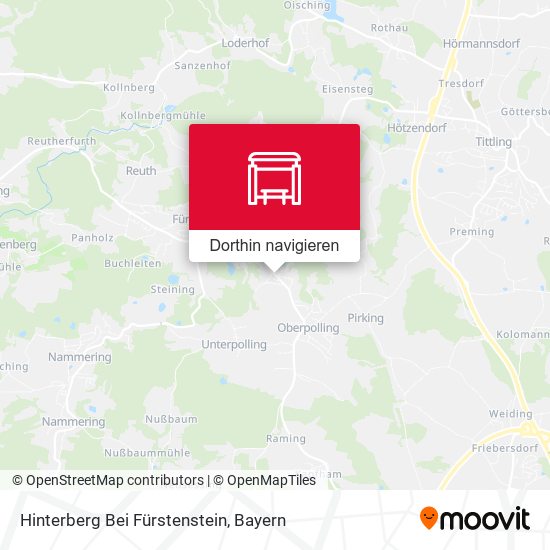 Hinterberg Bei Fürstenstein Karte