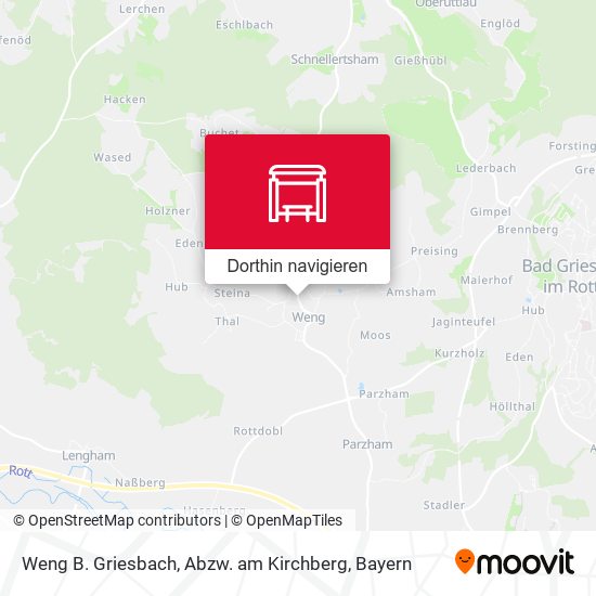 Weng B. Griesbach, Abzw. am Kirchberg Karte