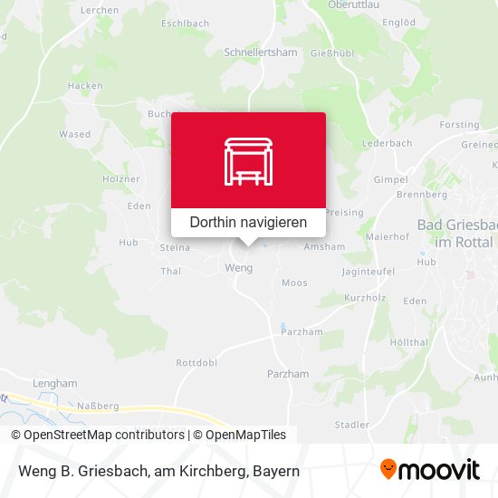 Weng B. Griesbach, am Kirchberg Karte