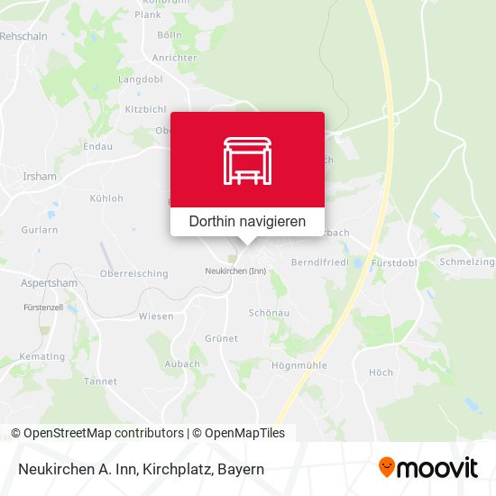 Neukirchen A. Inn, Kirchplatz Karte