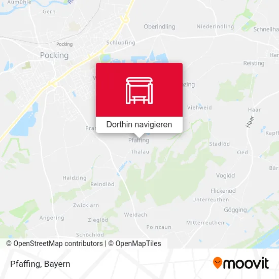 Pfaffing Karte