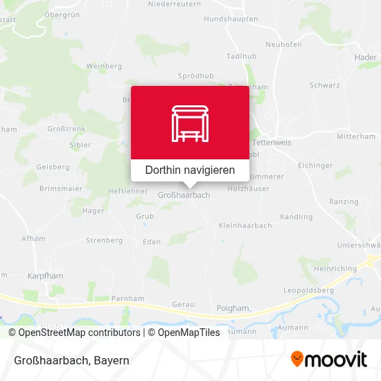 Großhaarbach Karte