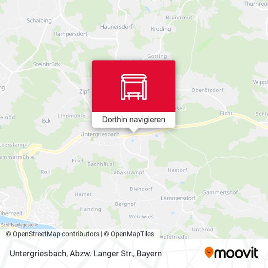 Untergriesbach, Abzw. Langer Str. Karte