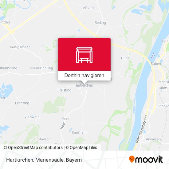 Hartkirchen, Mariensäule Karte