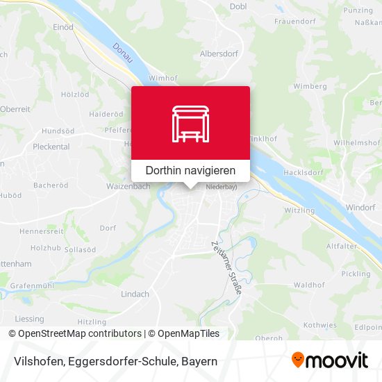 Vilshofen, Eggersdorfer-Schule Karte
