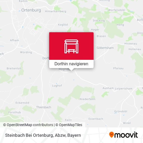 Steinbach Bei Ortenburg, Abzw Karte