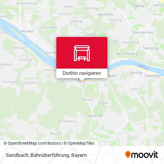 Sandbach, Bahnüberführung Karte