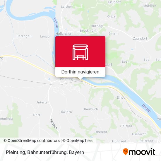 Pleinting, Bahnunterführung Karte