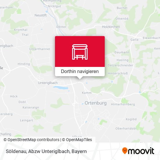 Söldenau, Abzw Unteriglbach Karte