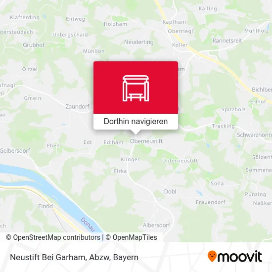 Neustift Bei Garham, Abzw Karte