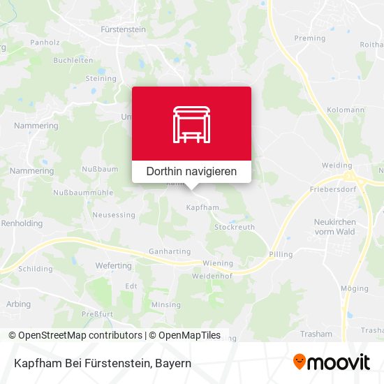 Kapfham Bei Fürstenstein Karte