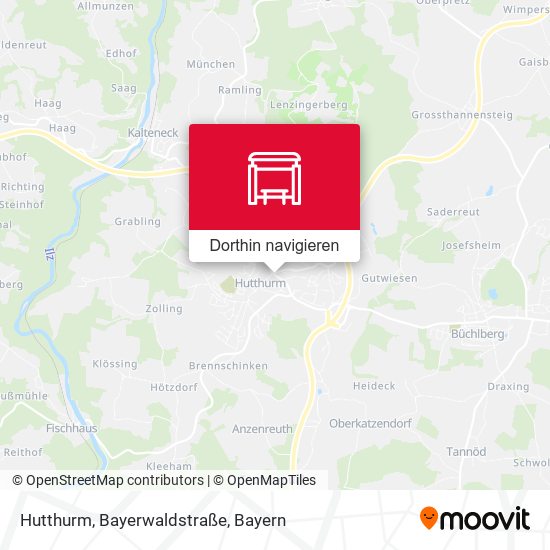 Hutthurm, Bayerwaldstraße Karte
