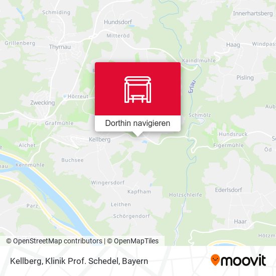 Kellberg, Klinik Prof. Schedel Karte