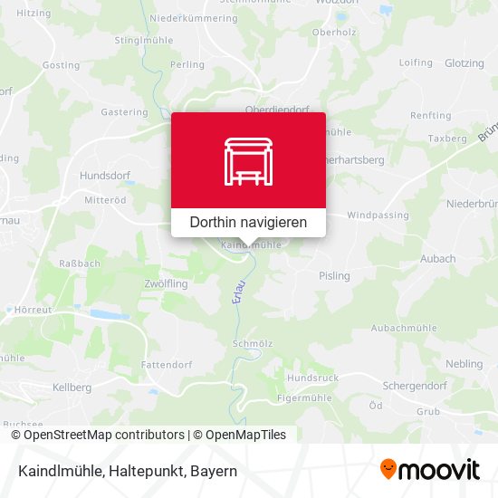 Kaindlmühle, Haltepunkt Karte