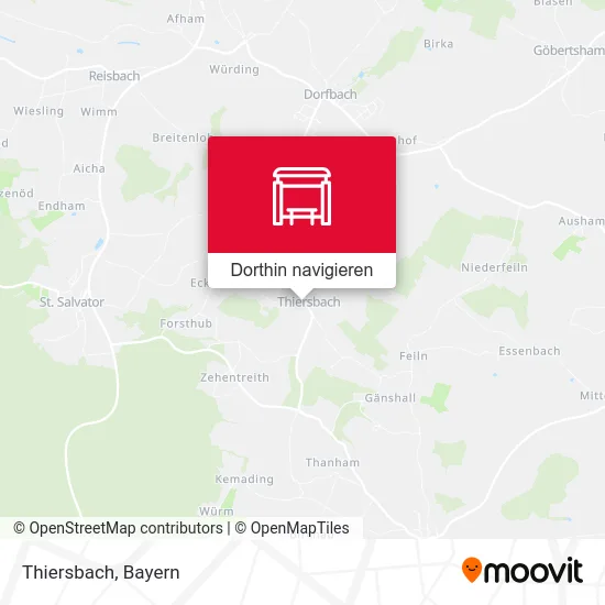 Thiersbach Karte