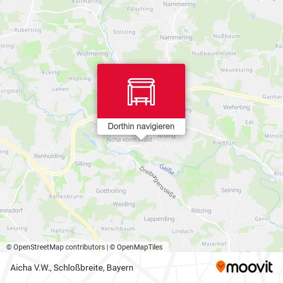 Aicha V.W., Schloßbreite Karte
