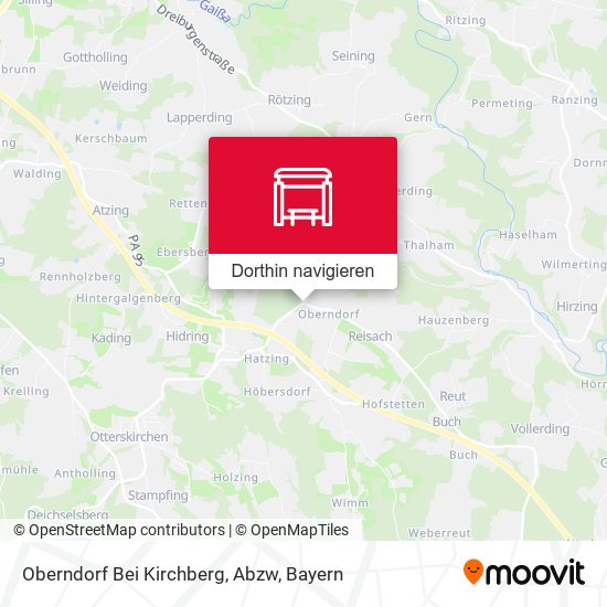 Oberndorf Bei Kirchberg, Abzw Karte