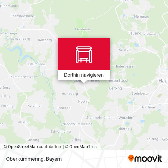 Oberkümmering Karte