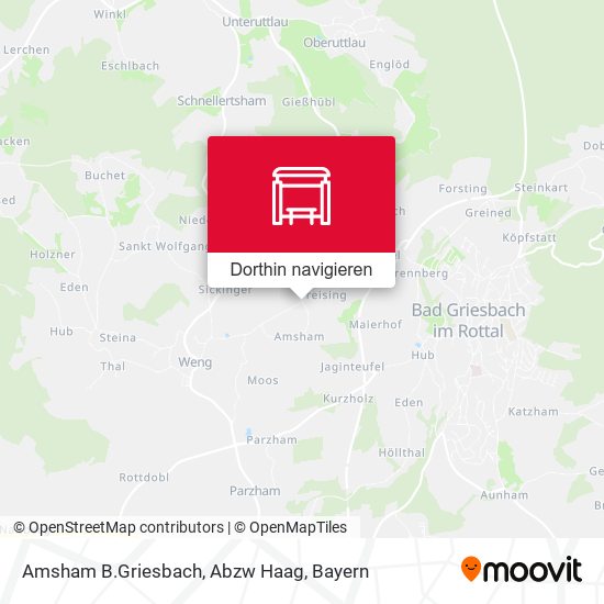 Amsham B.Griesbach, Abzw Haag Karte