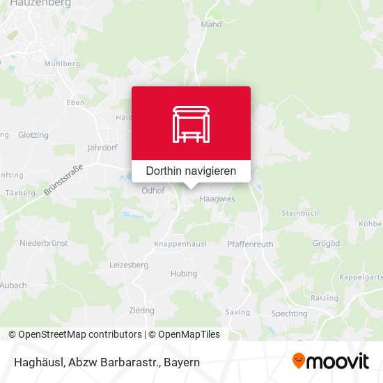 Haghäusl, Abzw Barbarastr. Karte