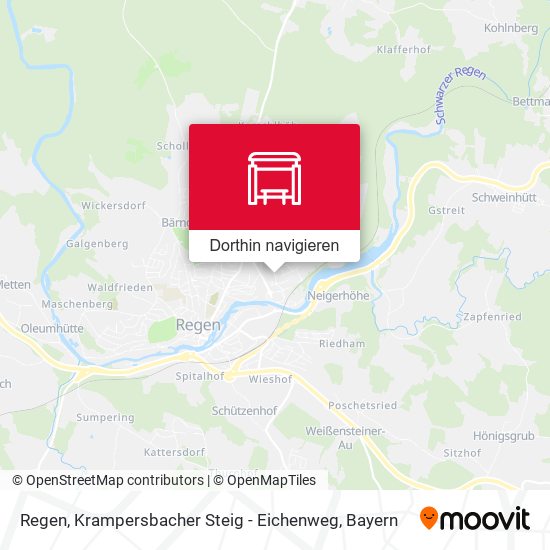 Regen, Krampersbacher Steig - Eichenweg Karte