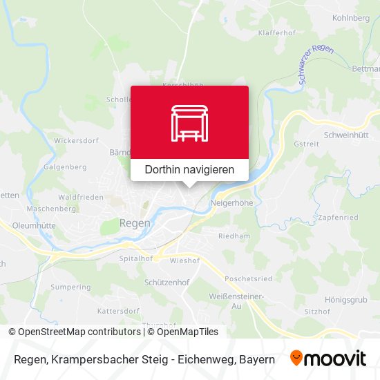 Regen, Krampersbacher Steig - Eichenweg Karte