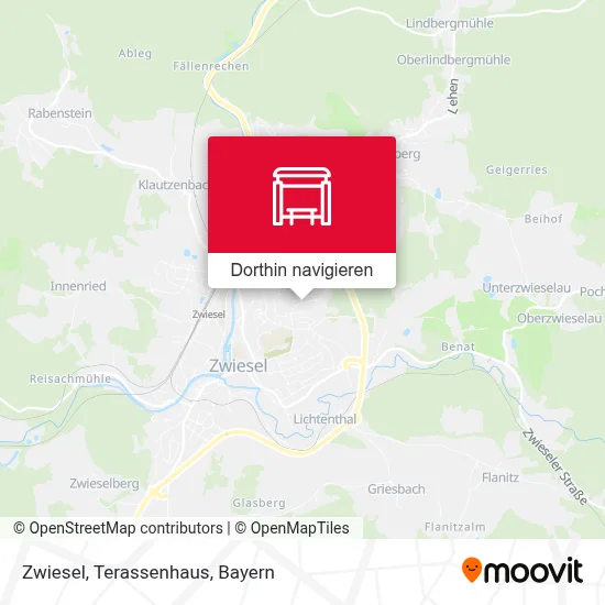 Zwiesel, Terassenhaus Karte