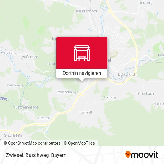 Zwiesel, Buschweg Karte